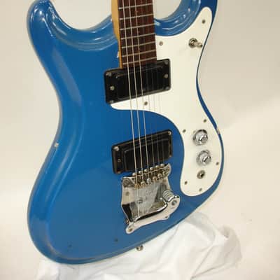 Vintage Mosrite "The Ventures 2" Electric Guitar, Ink Blue image 2