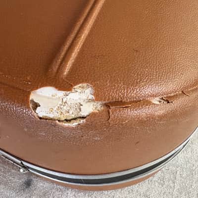 Vintage 1970's Ovation Deep Bowl Acoustic Guitar Case Round Back Brown USA - No Guitar CASE ONLY image 16