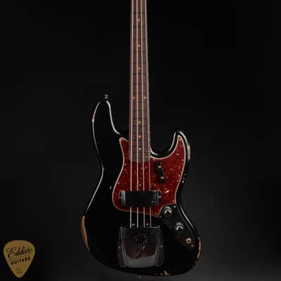 Fender Custom Shop 1962 Relic Jazz Bass - Aged Black image 3