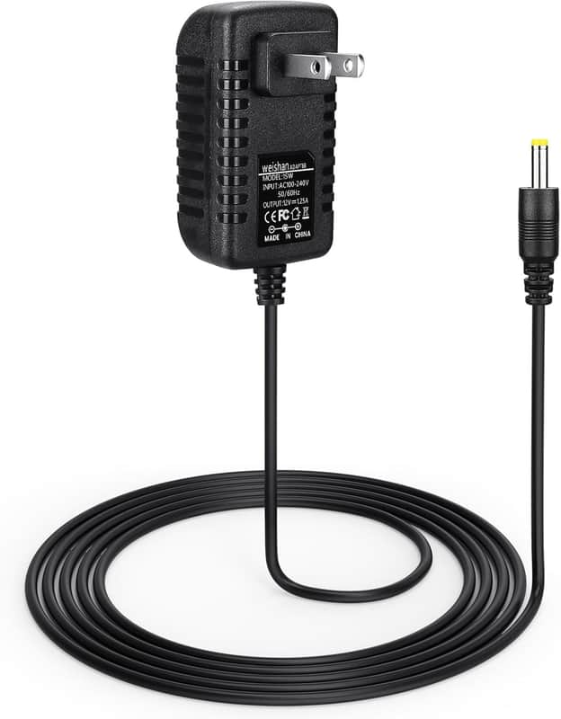 15W Power Adapter Replacement for Echo Pop, Dot 5th Gen, Dot 4th Gen, Dot 3rd Gen, Kids Edition, TV Cube Smart Speakers - Black Charger Cord Plug Long Cable, 5ft image 1