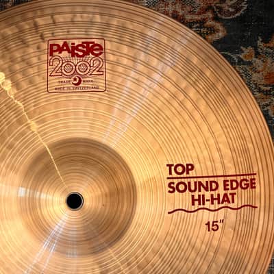Paiste 2002 SOUND EDGE 15” Hihats IMMACULATE Cond! Iconic Tone! 1144 1256 g Don’t Pay $604! image 3