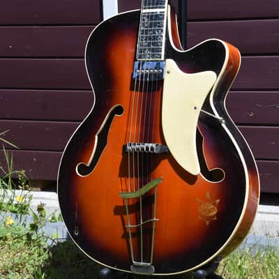 Arnold Hoyer PERLOID + Pickup – 1956 German Vintage Archtop Jazz Guitar / Gitarre image 1