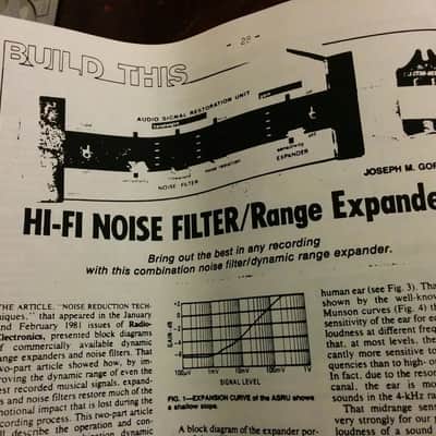 Symmetric Sound Systems SSS ASRU Noise Reduction Audio Expander Build Kit 1981 - Aluminum & Walnut image 3