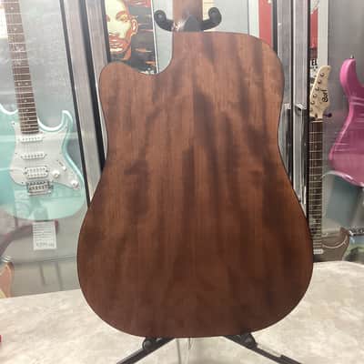 Cort COREDCOPBB Core-DC Series Dreadnought Cutaway Acoustic Electric Guitar. Open Pore Black Burst image 5