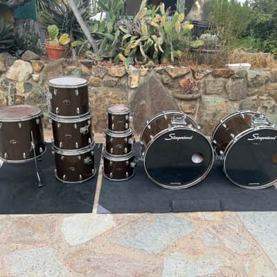 Slingerland 9pc Double Bass Drum Set Kit image 19