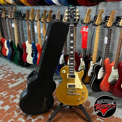 Epiphone Les Paul Standard Gold Top + Original Case image 9