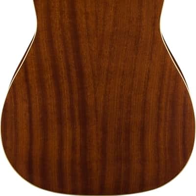 Fender Malibu Player Acoustic Guitar. Walnut Fingerboard, White Pickguard, Fiesta Red image 4
