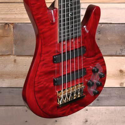 Yamaha John Patitucci Signature TRBJP2 6-String Bass Translucent Dark Red w/ Case image 2