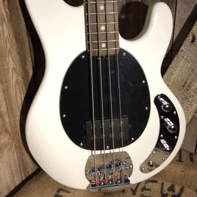 Sterling Sub Ray 4 String Bass  White image 1