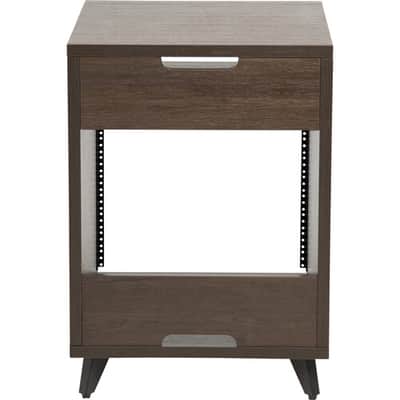 Gator Elite Furniture Series 10U Studio Rack Table in Dark Walnut Finish GELITEDESKRK-BRN image 5