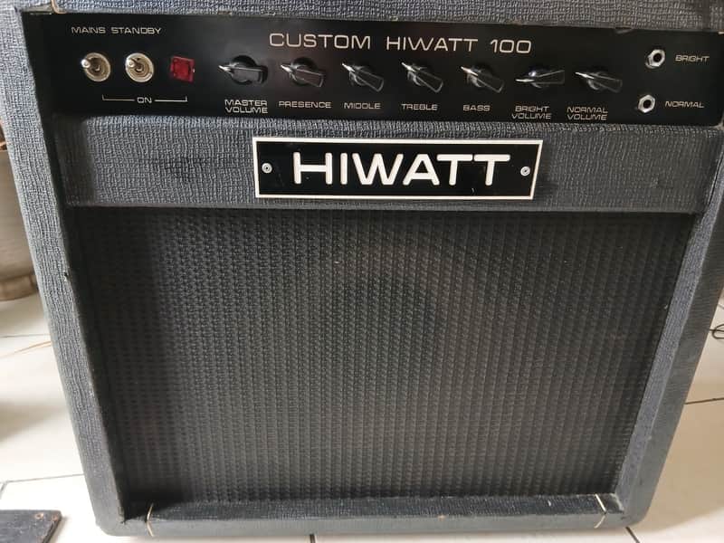 Hiwatt Hylight custom 100 FL112 Combo + Hylight SE4122 4*12cab 1978 image 1