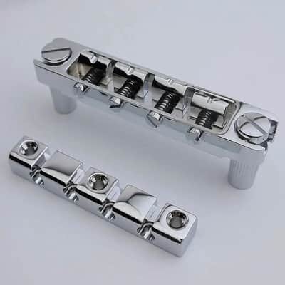 4 String Stainless Steel Bass Tune O Matic Bridge and Tailpiece image 3