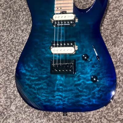 Jackson Pro Series DK2MQHT Dinky 2013 - 2014 - Chlorine Burst Electric guitar made in Mexico Seymour Duncans image 6
