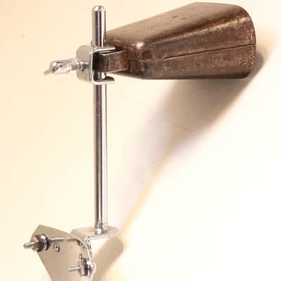 Slingerland Cocktail Drum Slotted Plate with 6" Spade Arm and Cowbell 1960s / INSPECTED & TESTED image 8
