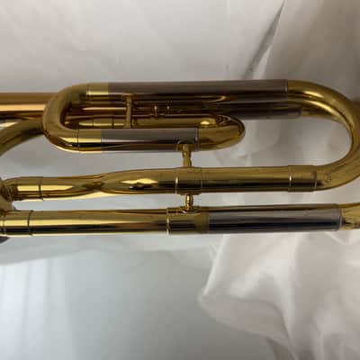 Yamaha YSL-448G Intermediate Bb/F Trombone 2010s - Lacquered Brass image 10
