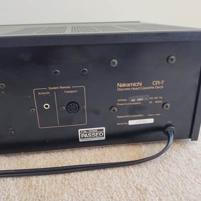 Nakamichi  CR-7 Cassette Deck Recapped Serviced RARE REMOTE INCLUDED 90 day warranty 120v image 17