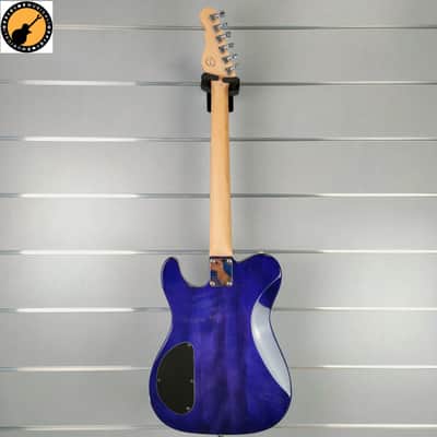 G&L Tribute Asat Deluxe Carved Top 2021 - Clear Blueburst image 7