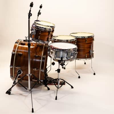 AJAX Drums Custom Mahogany Drum Kit. 10x8 12x8 14x14 16x16 22x14 image 3