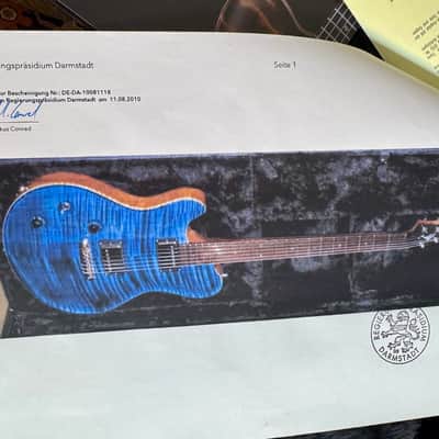 Nik Huber DOLPHIN CUSTOM LEFTY Super Flame Top Curly Mahogany  BRAZILIAN ROSEWOOD ( 2010) image 22