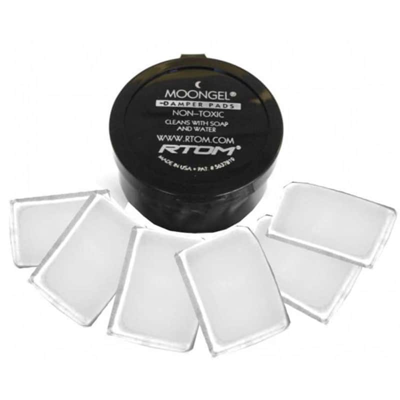 RTOM Moongel 6 Pc. “CLEAR’’ Dampers Sticks to Bottom Heads image 1