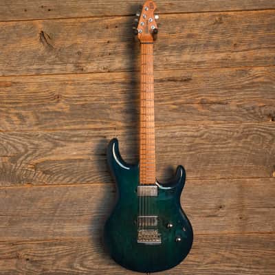Used Ernie Ball Music Man BFR Luke III HH - Trans Blue w/OHSC image 2
