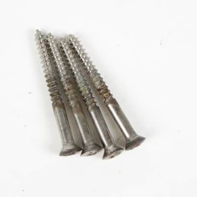 Original 1953 Fender Precision Bass Neck Plate Screws | Vintage Pre-CBS P-Bass Hardware 1950s USA image 2