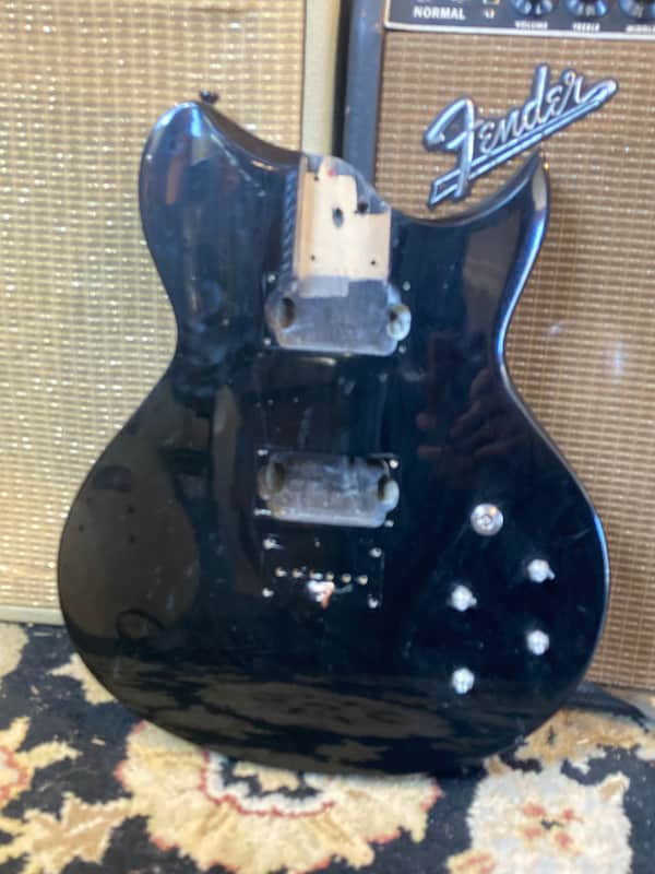Unknown Single Cut Body Washburn? Lyon? - Black image 1