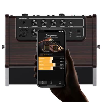 NuX AC-25 Portable 6.5-inch 25-watt Battery Operated Acoustic Guitar Amplifier image 6
