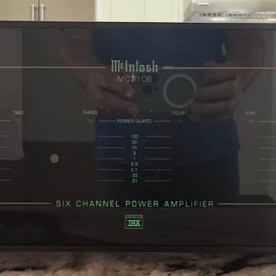 McIntosh MC7106 100-Watt x 6 Ch. Stereo Solid State Power Amplifier 1992 - 1998 - Black image 2