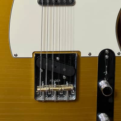 Bloomdoom Allparts Partscaster Telecaster - Firemist gold image 5