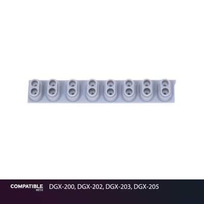 Yamaha 8-Key Rubber Contact Strip for DGX-200, DGX-202, DGX-203, DGX-205