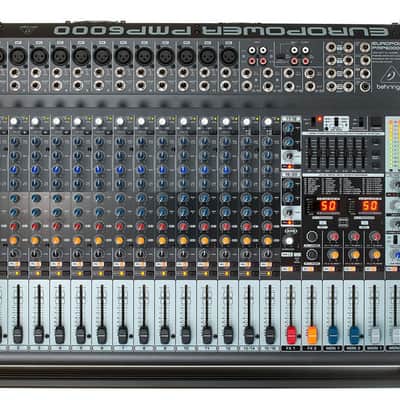 Behringer Europower PMP6000 1600-Watt 20-Channel Powered Mixer with Dual Multi-FX image 5