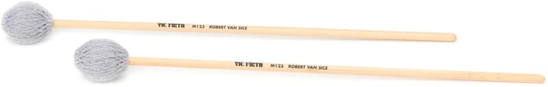 Vic Firth Robert van Sice Marimba Mallets - Medium Soft  Synthetic Core (3-pack) Bundle image 1