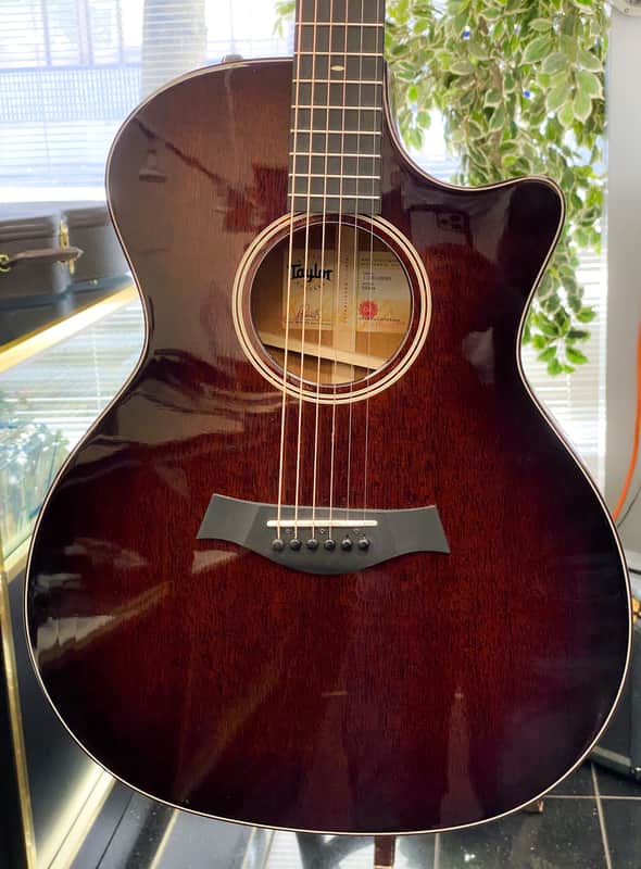 Taylor 524ce Grand Auditorium Cutaway Mahogany Ebony Binding Acoustic-Electric Guitar w/Case image 1