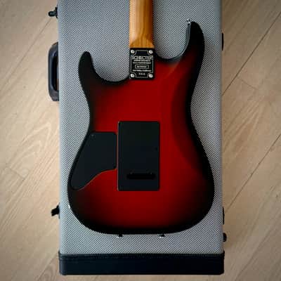 Schecter USA Sunset Custom-II HSS, Tiger Eye Satin with Tweed Hardshell Case image 7
