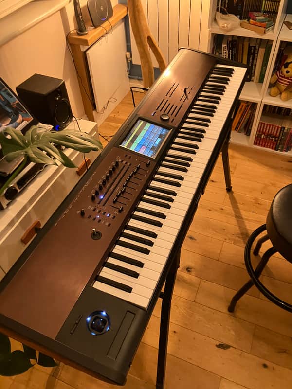 Korg Kronos LS 88 Workstation 2010s - Maroon image 1