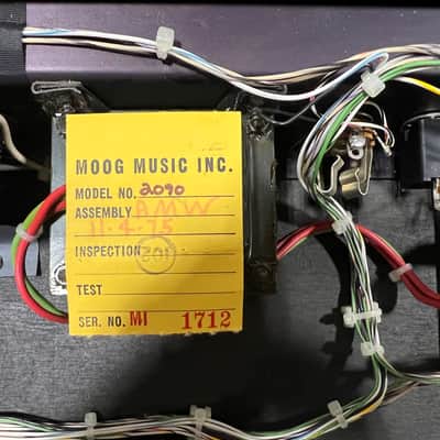 Moog MicroMoog 1975 Black Vintage 32-Key Monophonic Analog Synthesizer image 22