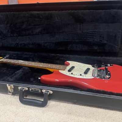 1995 Fender MG-69 Mustang Reissue - Fiesta Red - Made in Japan (MIJ) - Includes Hardshell Case image 14