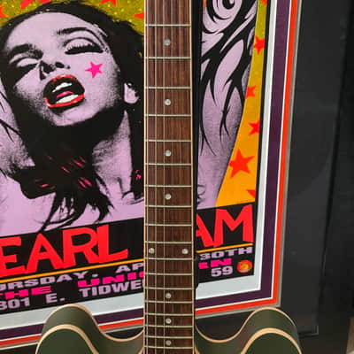2013 Original Gibson Chris Cornell Signature ES-335 -Olive Drab Green – RARE Original Lifetime Release #91/250 image 6