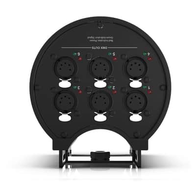 American DJ Data Distro 6 6-Way DMX/RDM Data Splitter 5-Pin XLR w/Mount Straps image 3