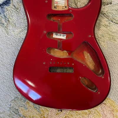 Fender American Vintage '57 Stratocaster Body 2007 Candy Apple Red image 1