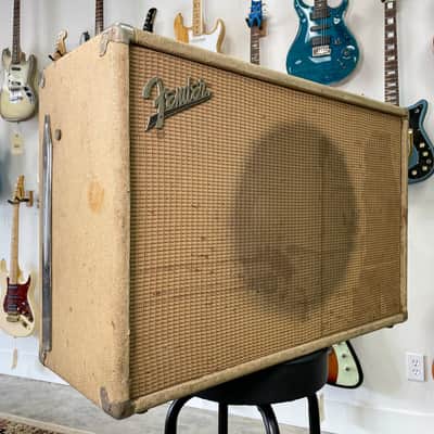 1960's Fender Blonde 1x15" Speaker Cab With JBL D130F image 2