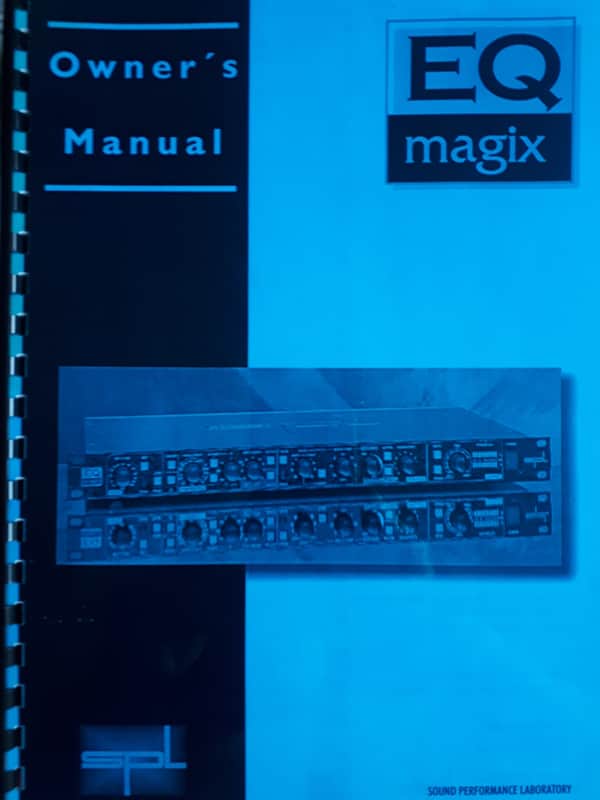 Owner's Manual for SPL EQ Magix 1994 image 1