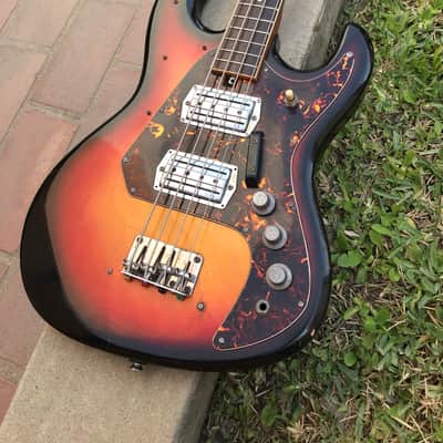 Teisco/Silvertone/Sakai "Tacoma" Electric Bass 57H01490L 1970-1971 Sunburst *FREE SHIPPING* image 3