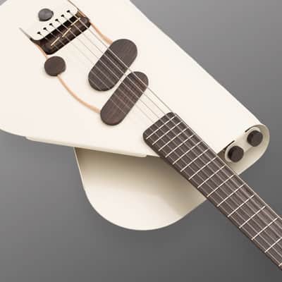Verso Orbit Baritone - 2024 - Oyster White - Sheet Metal Body w/ freely adjustable Magnetic Pickups SC1 Neck & HB2 Bridge - NEW. (Authorized Dealer) image 7