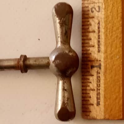 Gretsch 4"Bass Drum Tension T-Rod Round Badge Nickel Vintage Broadkaster 40s USA image 2