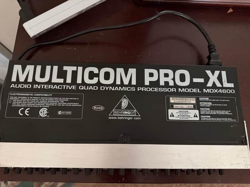 Behringer Multicom Pro-XL MDX4600 4-Channel Audio Interactive Dynamics Processor 2010s - Black / Silver image 1
