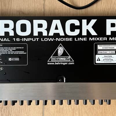 Behringer Eurorack Pro RX1602 16-Input Line Mixer 2010s - Standard image 3