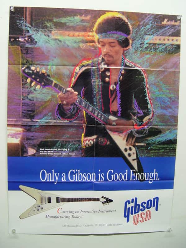 Gibson- '93 Designer Collection catalog/ Hendrix poster image 1