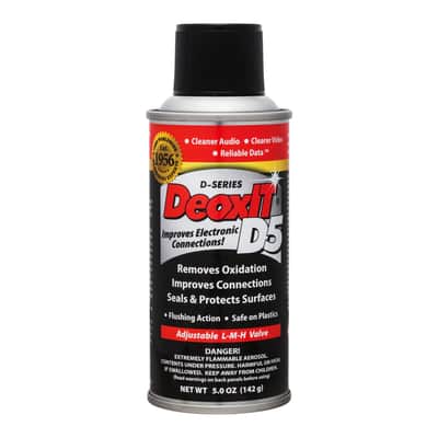 Hosa CAIG DeoxIT D5 Contact Cleaner Spray, 5oz Lube Lubricant D5S-6 image 1